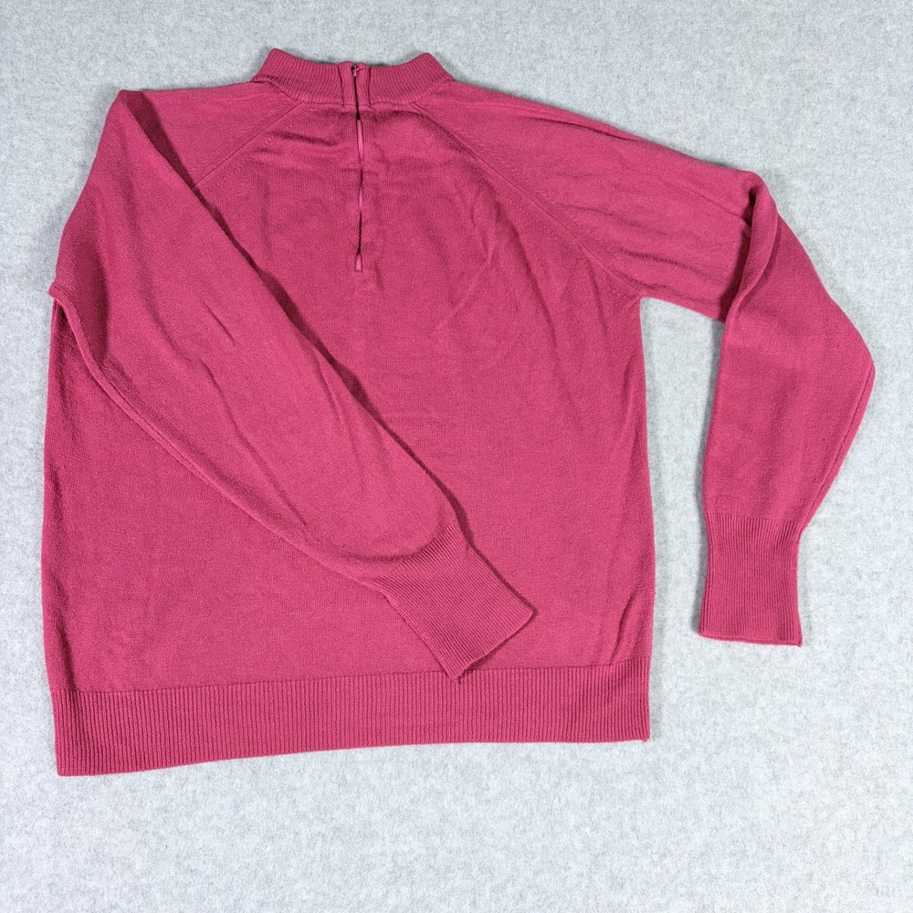 Designers Originals Luxelon Pink Quarter Zip Sweater